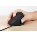 Perixx PERIMICE-519 Wired Mouse Optical Vertical Vertical Clickless Black Silent