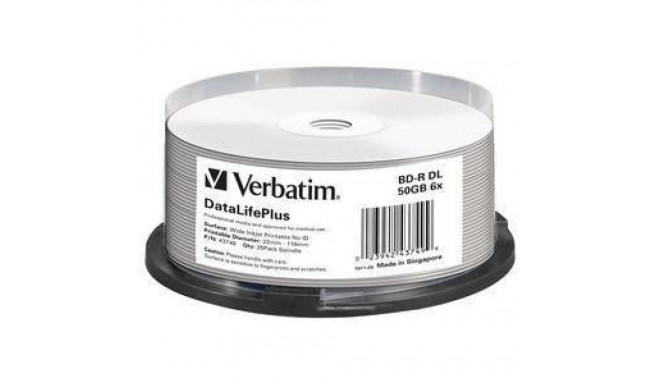 Verbatim DataLifePlus BD-R 50 GB 25 tk.