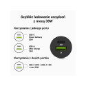 Green Cell GC CADM-GC-38AC - USB-Ladegeraet 38 W 1x USB-C USB-A schwarz Flashlight, GPS, Headphones,