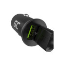 Green Cell GC CADM-GC-36AA - USB-Ladegeraet 36 W 2x USB-A schwarz Flashlight, GPS, Headphones, Mobil