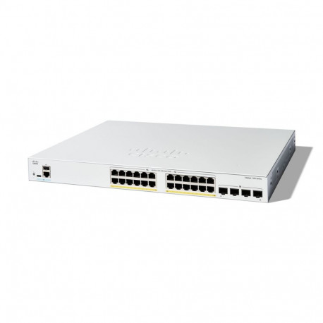 Cisco haldatav lüliti C1300-24FP-4G 24 port GE full PoE 4x1GE SFP piiratud eluaegne kaitse