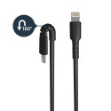 StarTech.com 6 foot (2m) Durable Black USB-A to Lightning Cable - Heavy Duty Rugged Aramid Fiber USB