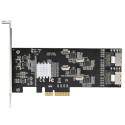 StarTech.com 8 Port SATA PCIe Card - PCI Express 6Gbps SATA Expansion Adapter Card with 4 Host Contr