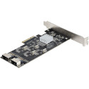 StarTech.com 8 Port SATA PCIe Card - PCI Express 6Gbps SATA Expansion Adapter Card with 4 Host Contr