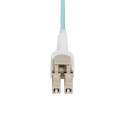 StarTech.com 5m (16.4ft) LC to LC (UPC) OM4 Switchable Fiber Optic Cable 50/125µm, 100G, Toolless Po