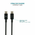 Mobilis Charger 100W 2USB C 1USBA GaN cable 100W Laptop, Smartphone, Tablet Black AC Indoor