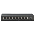 Intellinet 8-Port Fast Ethernet Office Switch, Desktop Size, Metal, IEEE 802.3az (Energy Efficient E