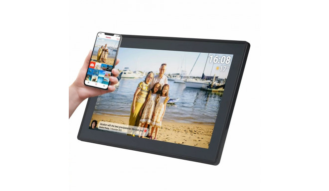 Denver PFF-1515B digital photo frame Black 39.6 cm (15.6") Touchscreen Wi-Fi