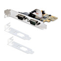 StarTech.com 2-Port PCI Express Serial Interface Card, Dual Port PCIe to RS232 (DB9) Serial Card, 16