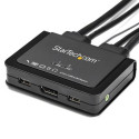 StarTech.com 2 Port DisplayPort KVM Switch - 4K 60Hz - Compact Dual Port UHD DP 1.2 USB Desktop KVM 