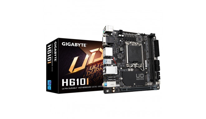 GIGABYTE H610I Emaplaat - Toetab Intel Core 14. põlvkonna protsessoreid, 4+1+1 hübriidne digitaalne 