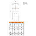 NEO tools 81-233-XS protective trousers Black