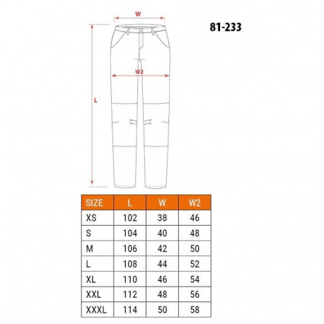 NEO tools kaitsepüksid 81-233-XL, must