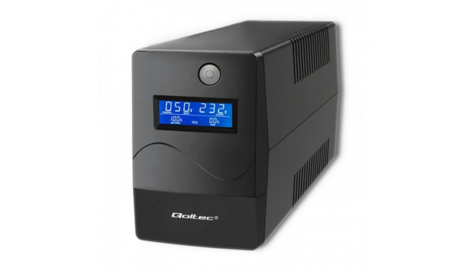 Qoltec Monolith topeltmuundamisega (online) katkematu toiteallikas (UPS) 0.85 kVA 480 W 2 AC väljund