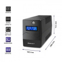 Qoltec Monolith uninterruptible power supply (UPS) Double-conversion (Online) 0.65 kVA 360 W 2 AC ou