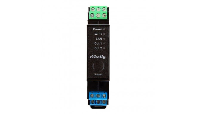 Shelly DIN Rail Smart Switch Shelly Pro 2PM with power metering, 2 channels