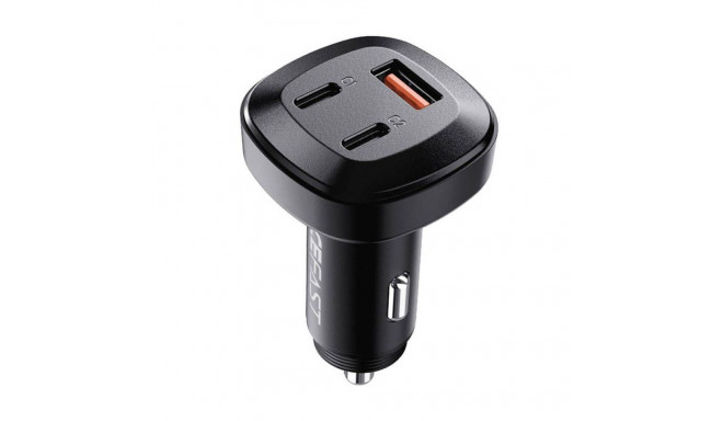 Acefast Car Charger Acefast B3, 66W, 2x USB-C + USB (black)