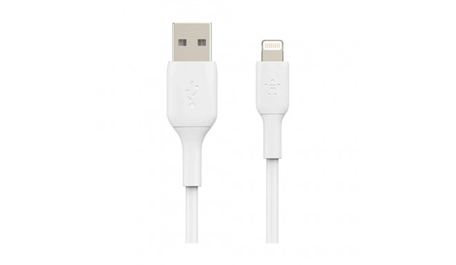 Belkin Lightning to USB-A Cable 2m BOOST CHARGE Polyvinyl Chloride, White