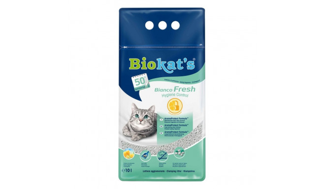 Smiltis kaķu tualetēm - Biokats Bianco Fresh, 10 L