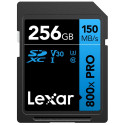 LEXAR SDXC 800X PRO UHS-I CARDS, C10 (V30) U3, R150/W45, 256GB