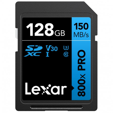 Lexar mälukaardid SDXC 800x Pro UHS-I C10 (V30) U3 R150/W45 128GB