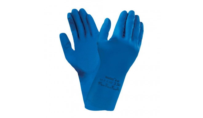 Rubber gloves with cotton lining ANSELL S/7 size