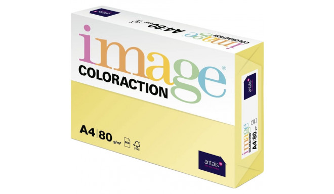 Цветная бумага А4 80г IMAGE Coloraction №55 бледно-желтая (Пустыня) 500 л.