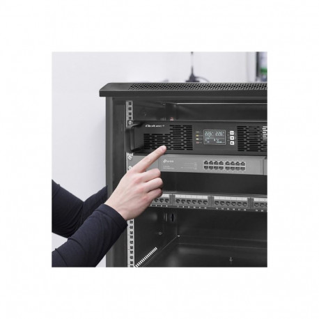 QOLTEC 52286 katkestusteta toiteallikas UPS RACK jaoks / 2kVA / 2000W / võimsustegur 1.0 / LCD / EPO