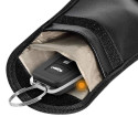 Anti-theft Car Key Pouch Radio Blocking Pouch Keyless Faraday Box Faraday Cage 14cm with 10cm Black