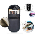 Anti-theft Car Key Pouch Radio Blocking Pouch Keyless Faraday Box Faraday Cage 14cm with 10cm Black