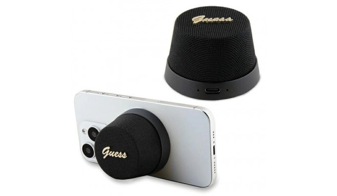 Guess Magnetic Script Metal Bluetooth speaker - black