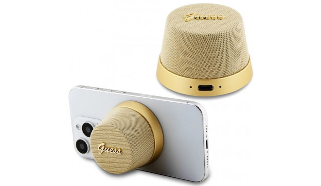 Guess Magnetic Script Metal Bluetooth speaker - gold