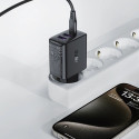 Acefast A57 PD 35W GaN charger 2 x USB-A + USB-C with 3 ports - black