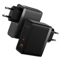 Baseus GaN5 Pro fast universal wall charger GaN USB Type C / USB 100W PD3.0, QC4.0+, AFC black (CCGP