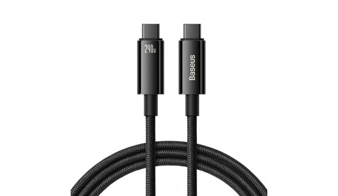 Baseus CAWJ040101 USB-C - USB-C cable 240W 480Mb/s 2m - black and gray