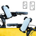 Wozinsky strong phone holder for the handlebar of a bicycle, motorcycle, scooters black (WBHBK6)