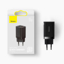 Baseus Super Si Pro fast charger USB / USB Type C 30W Power Delivery Quick Charge black (CCSUPP-E01)