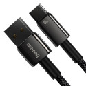 Baseus Tungsten Gold cable USB-A - USB-C 480Mb/s 100W 2m black (CAWJ000101)