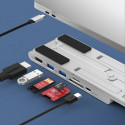Choetech stand multifunctional station for laptop PD / USB-C HDMI (4K / 30Hz) / 2xUSB-A / 1xUSB-C / 
