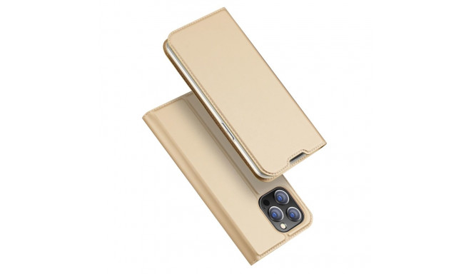 Dux Ducis Skin Pro Holster Flip Cover for iPhone 14 Pro Max gold