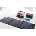 Choetech SC008 solar foldable charger 120W DC / USB-C / 2x USB-A - black