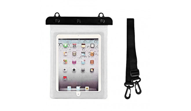 Waterproof PVC tablet case - white