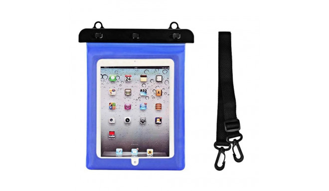 PVC waterproof tablet case - blue