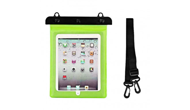 Waterproof PVC tablet case - green