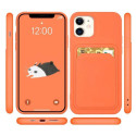 Card Case silicone case wallet with card pocket for Samsung Galaxy S22+ (S22 Plus) white