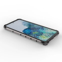 Honeycomb case armored cover with a gel frame for Samsung Galaxy S22 transparent