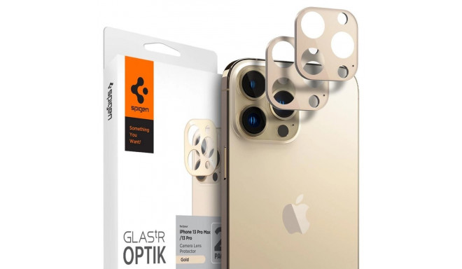 Spigen Optik.tR Camera Protector for iPhone 13 Pro / 13 Pro Max - Gold 2 pcs.