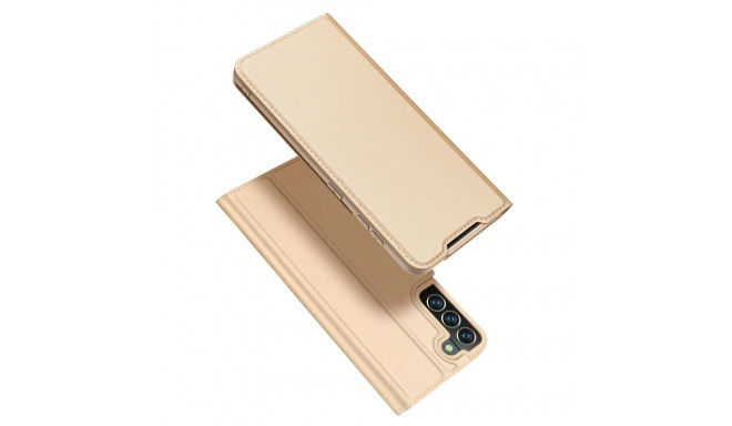 Dux Ducis Skin Pro Holster Cover Flip Cover for Samsung Galaxy S22 + (S22 Plus) gold