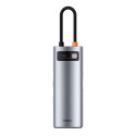 Baseus Metal Gleam Series multifunctional USB HUB 7in1 Type C HDMI TF PD card reader gray (WKWG02011