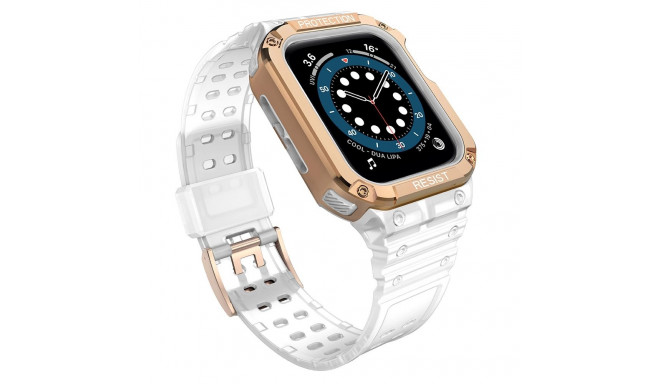 Protect Strap Band Band with Case for Apple Watch 7 / SE (41/40 / 38mm) Case Armored Watch Cover Pin